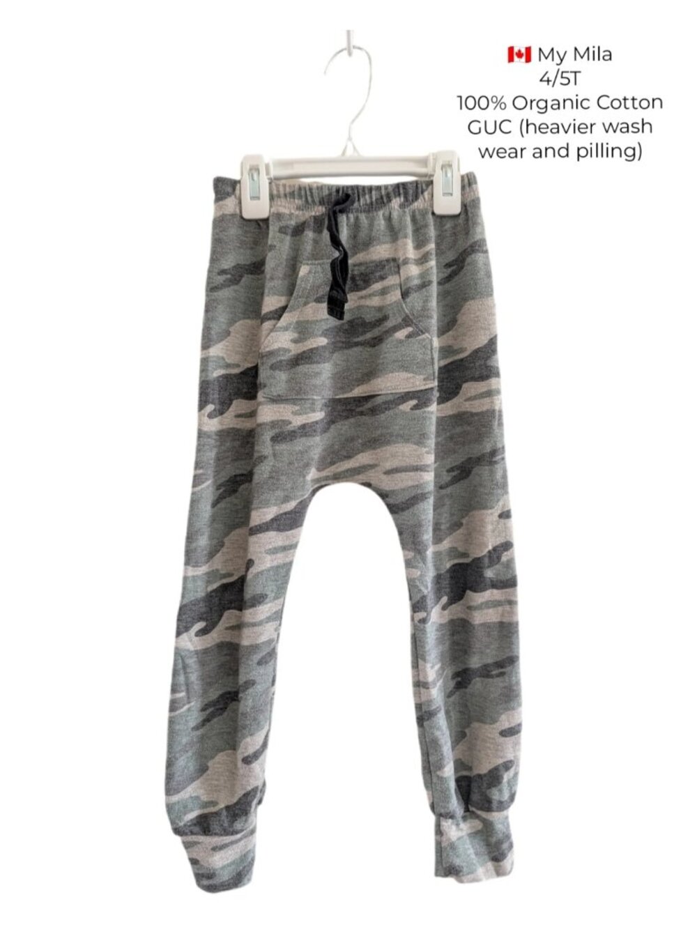 My Mila Camo Joggers 4T 5T